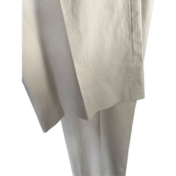 Theory C Westside ￼women’s tailored khaki tan flared pants s/ 4 - Picture 6 of 8